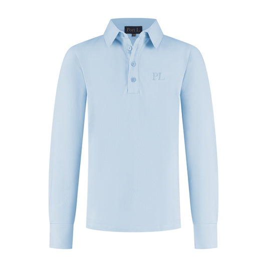 Port L. Poloshirt Jos lichtblauw