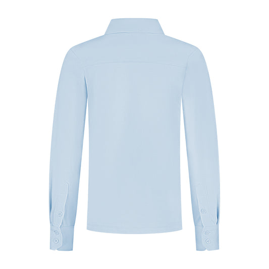 Port L. Poloshirt Jos lichtblauw