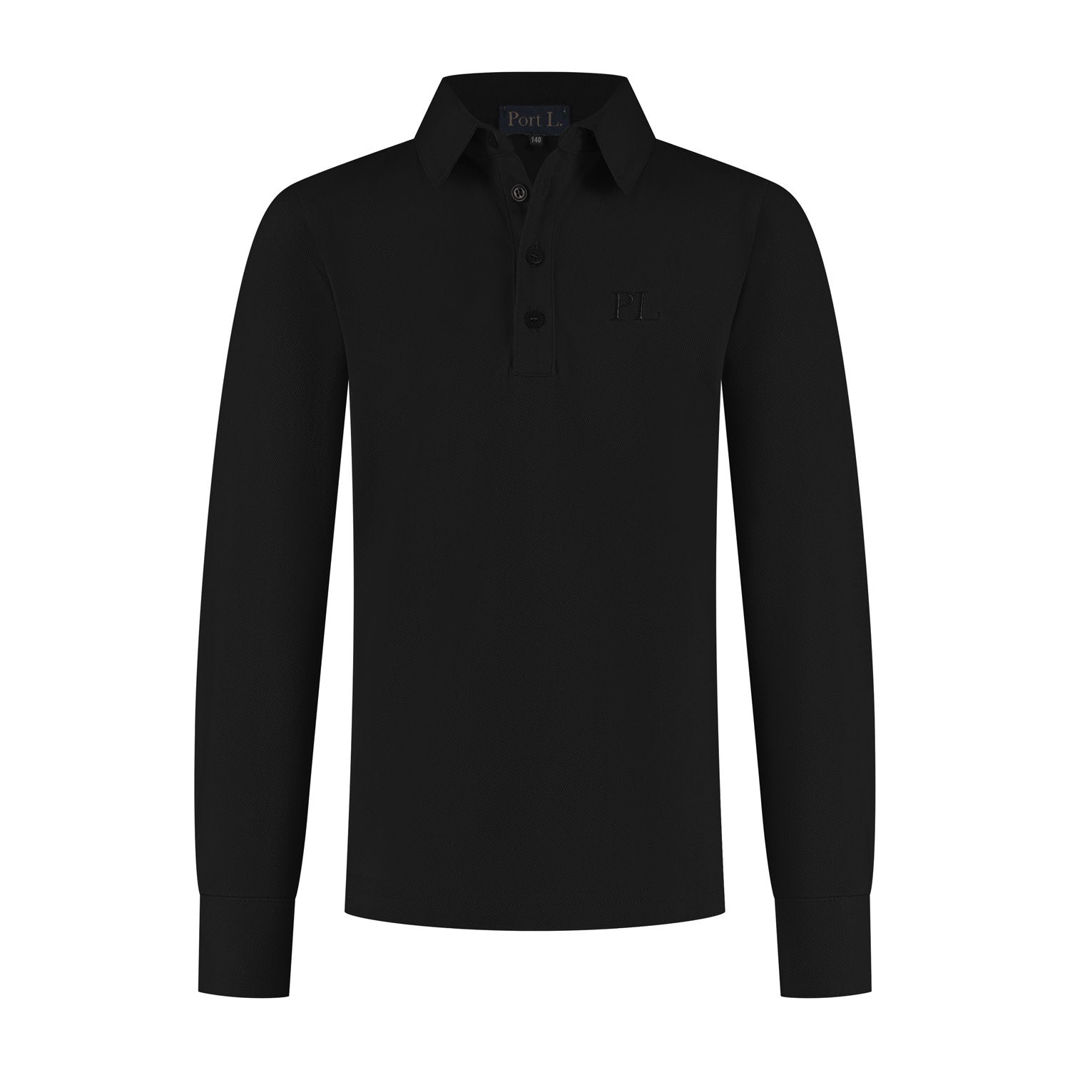 Port L. Poloshirt Jos zwart