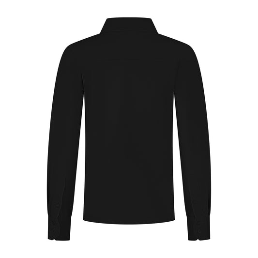 Port L. Poloshirt Jos zwart