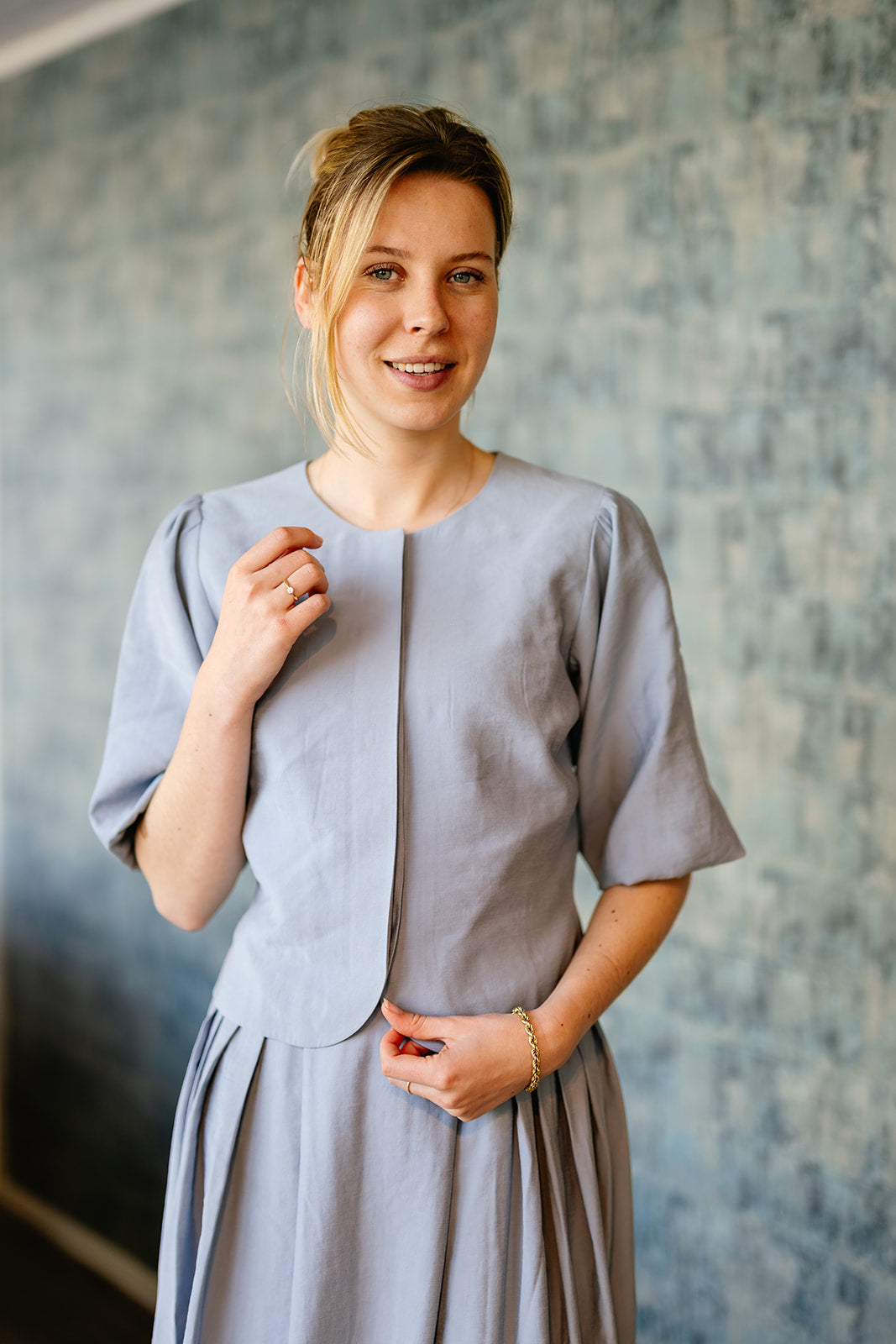 Port Lavande Blouse Aniek blauw