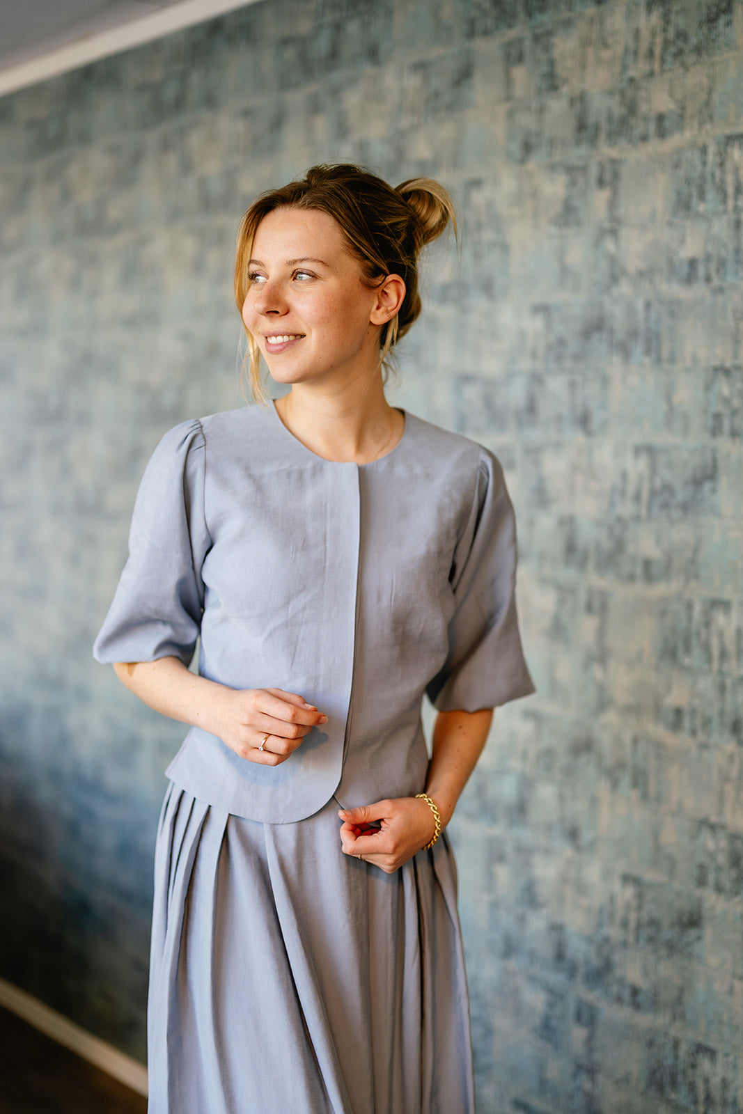 Port Lavande Blouse Aniek blauw