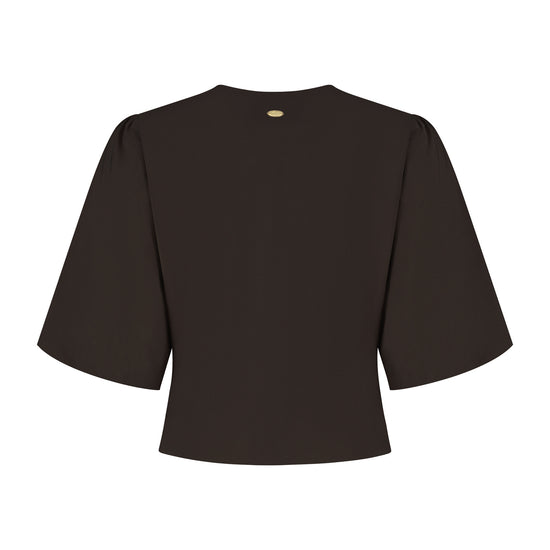 Port Lavande Blouse Aniek donkerbruin