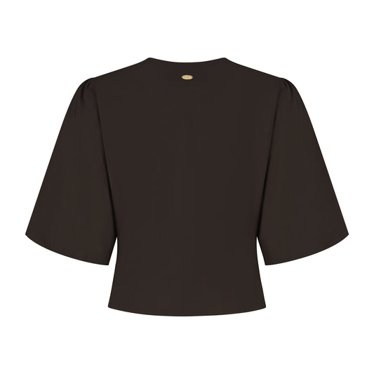 Port Lavande Blouse Aniek donkerbruin