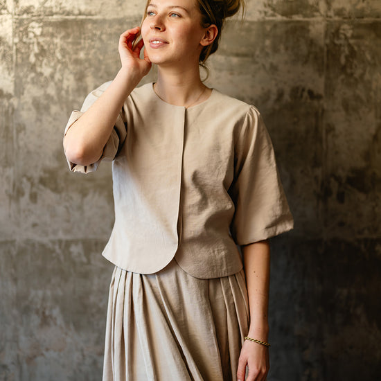 Port Lavande Blouse Aniek donkerzand