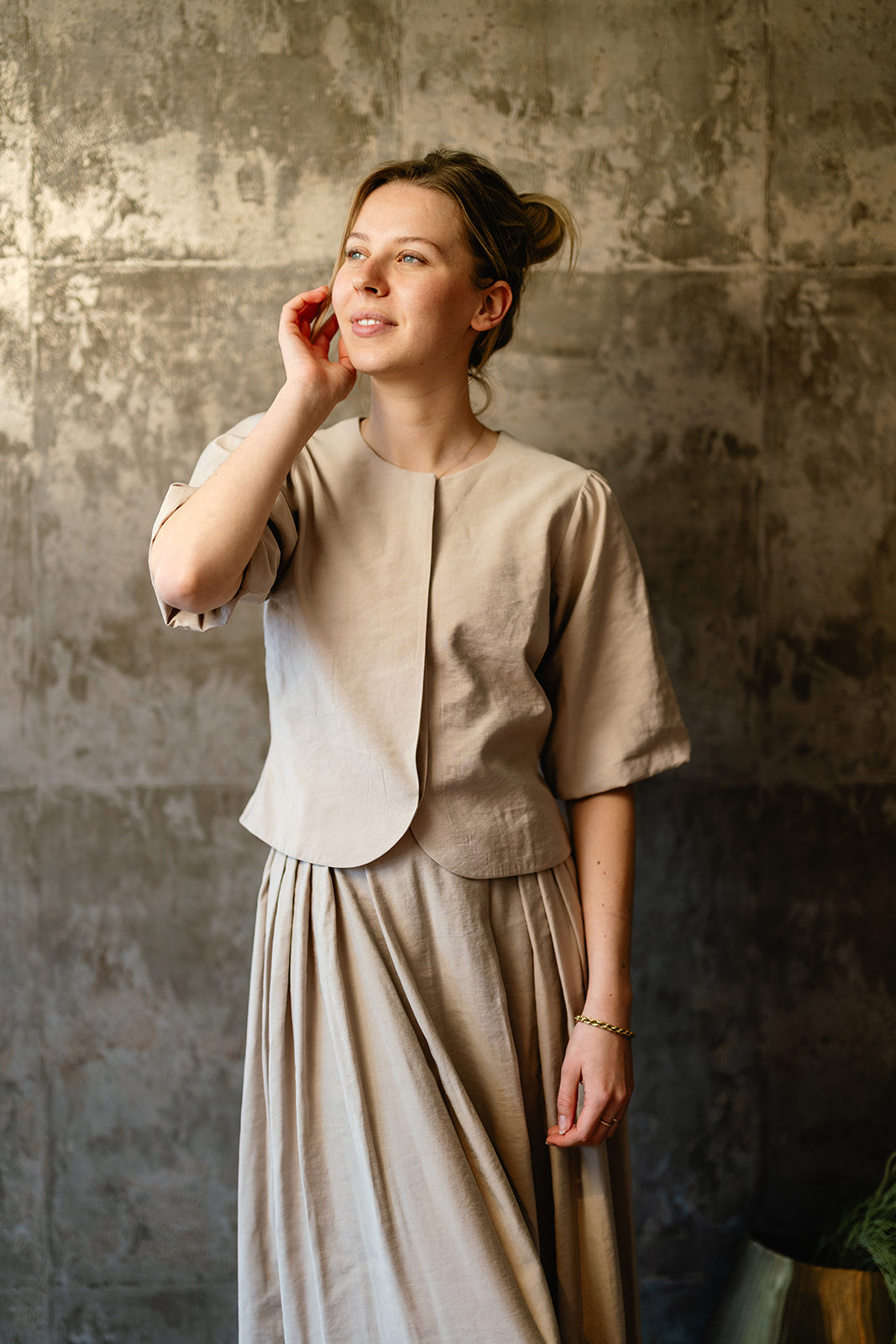 Port Lavande Blouse Aniek donkerzand