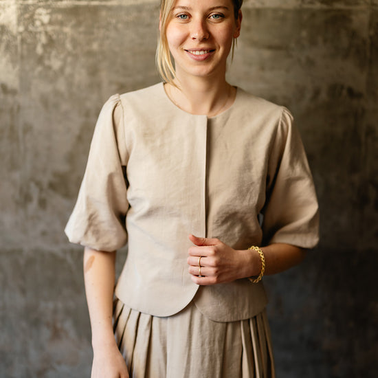 Port Lavande Blouse Aniek donkerzand