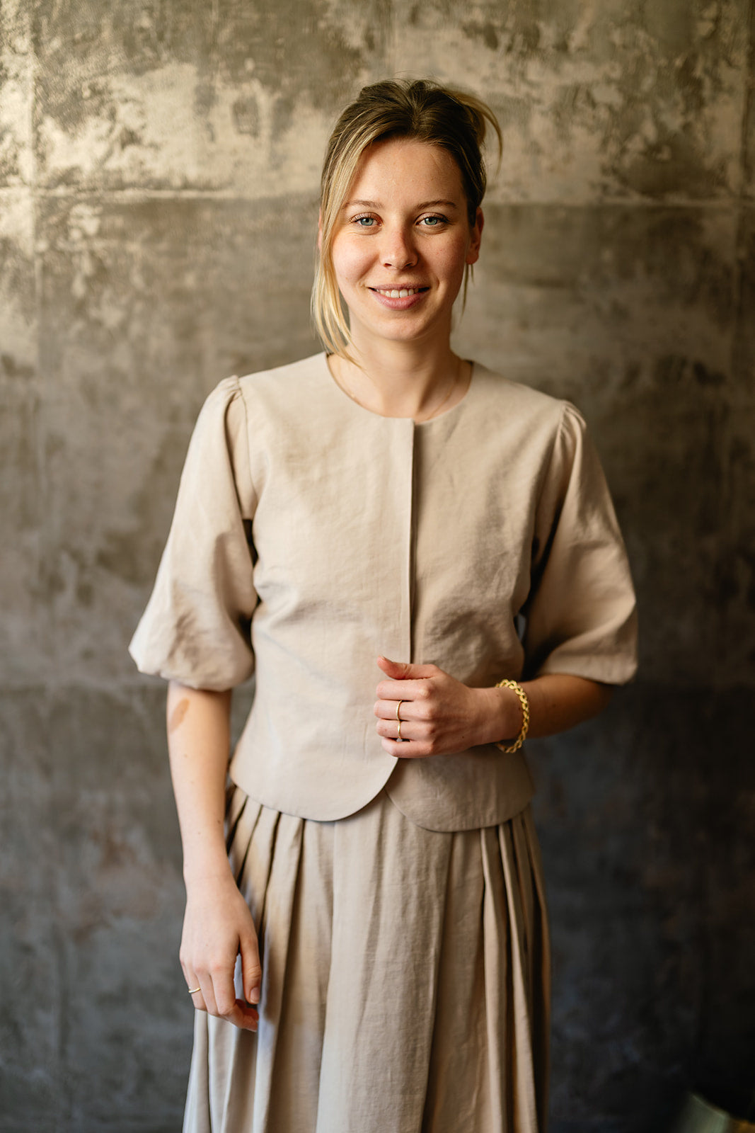 Port Lavande Blouse Aniek donkerzand