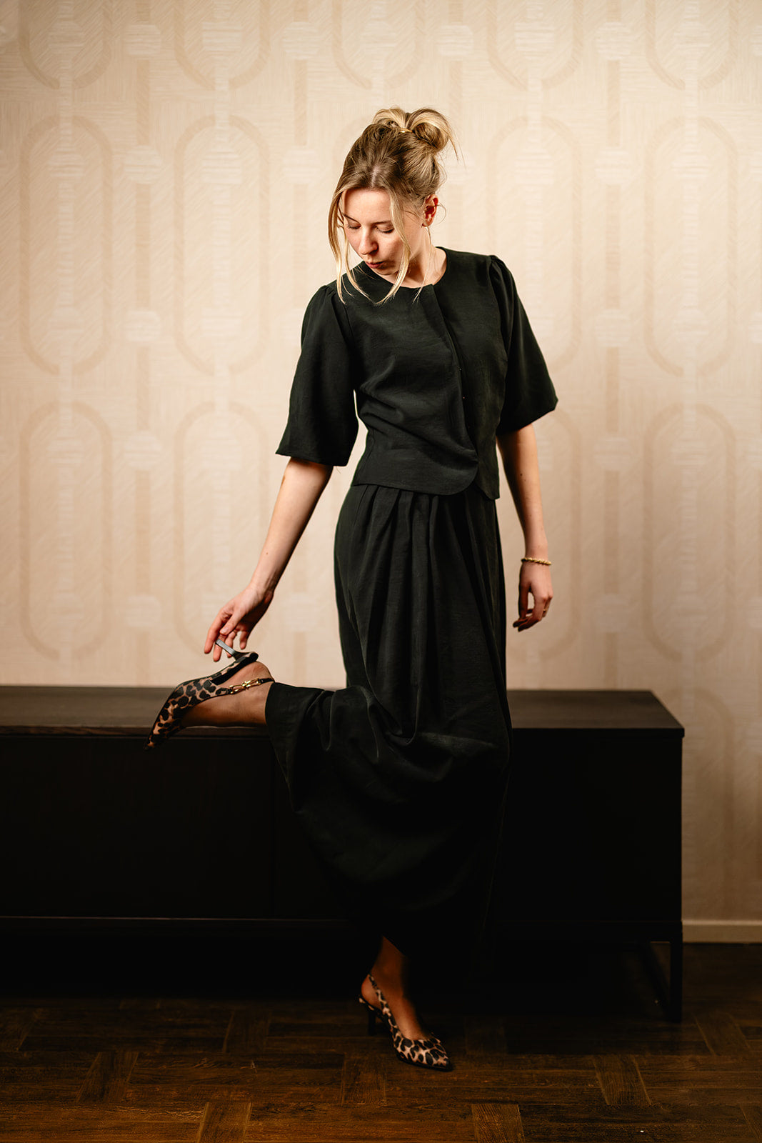 Port Lavande Blouse Aniek zwart