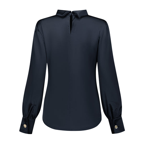 Port Lavande Blouse Evalien donkerblauw