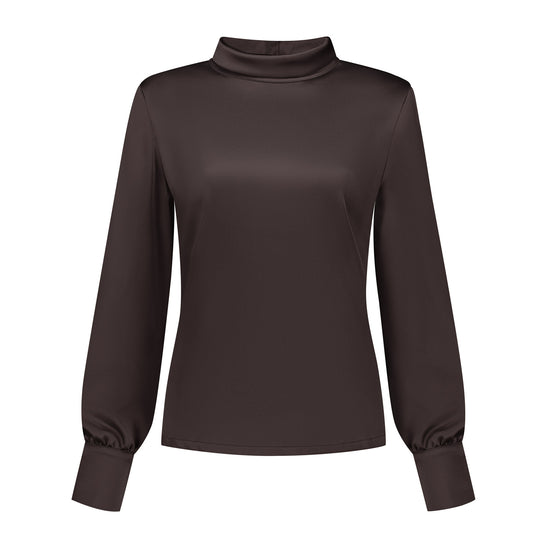 Port Lavande Blouse Evalien donkerbruin