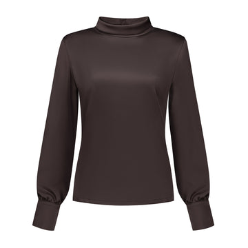 Port Lavande Blouse Evalien donkerbruin