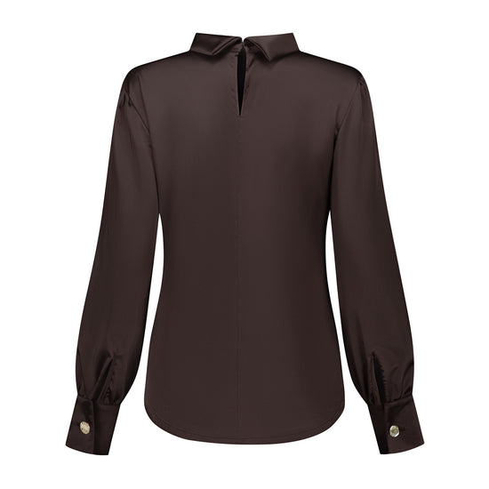Port Lavande Blouse Evalien donkerbruin