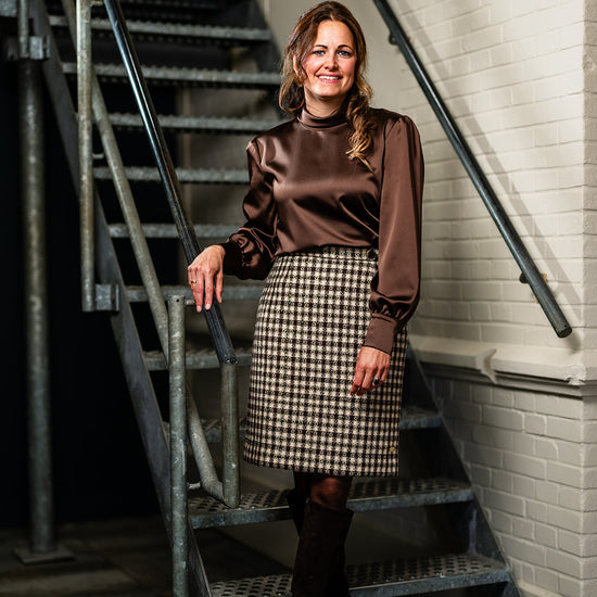 Port Lavande Blouse Evalien donkerbruin