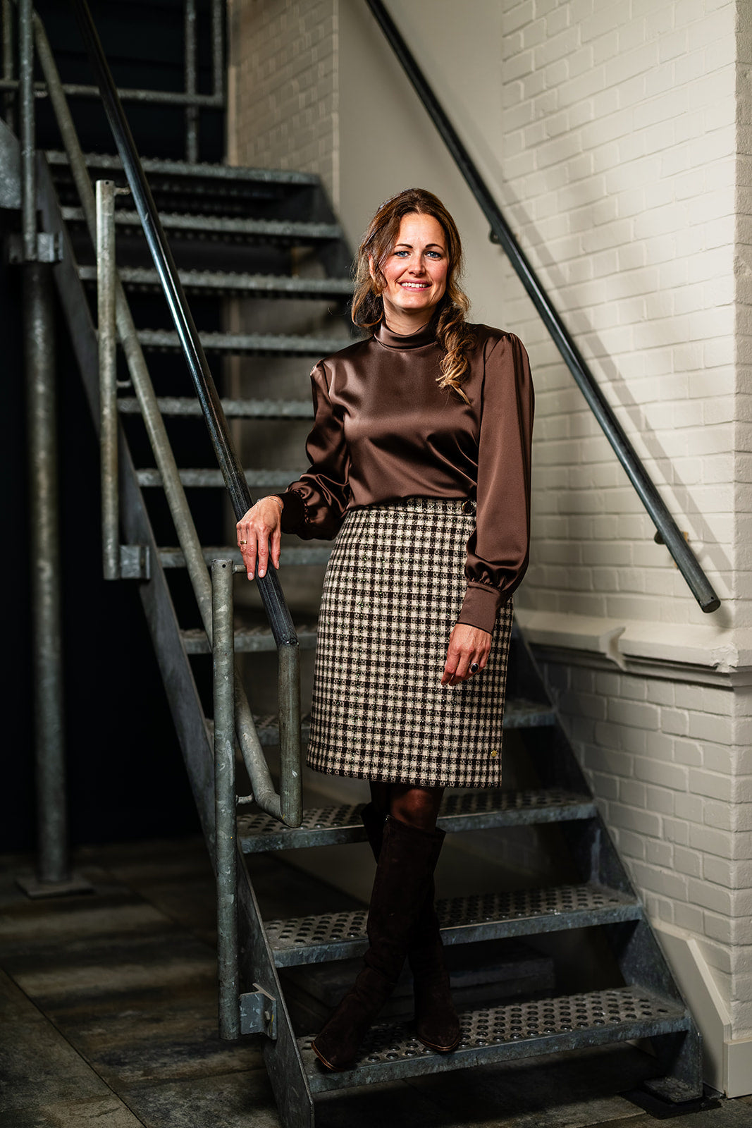 Port Lavande Blouse Evalien donkerbruin
