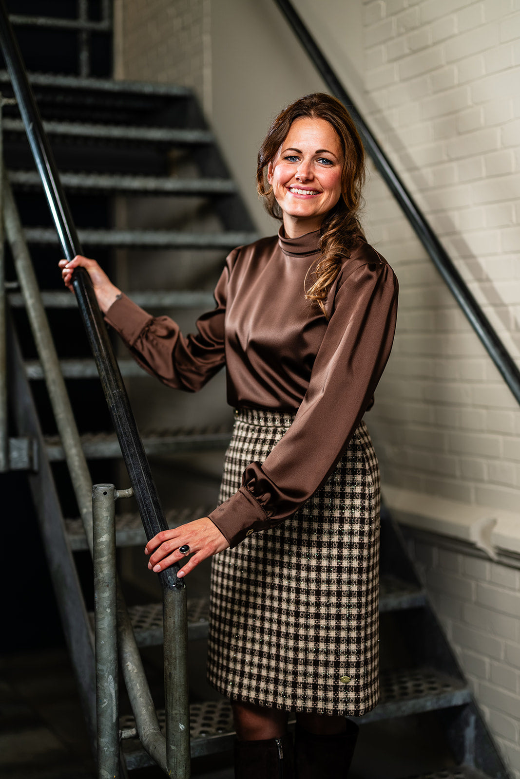 Port Lavande Blouse Evalien donkerbruin