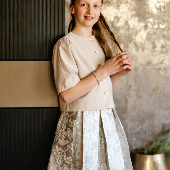 Port Lavande Blouse Geerke donkerzand