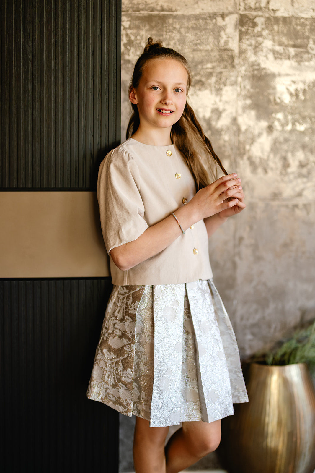 Port Lavande Blouse Geerke donkerzand