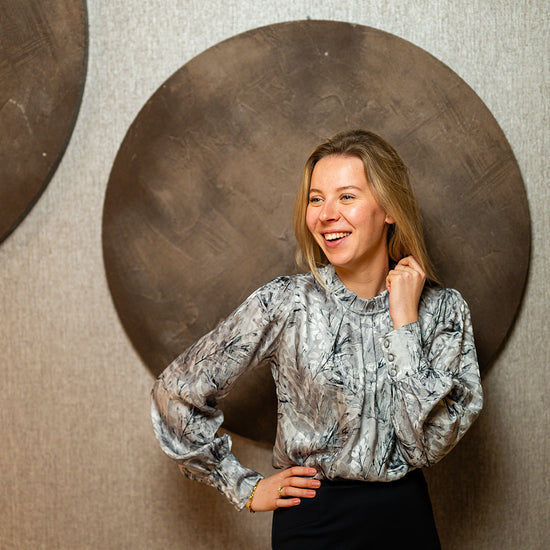Port Lavande Blouse Jola grijs