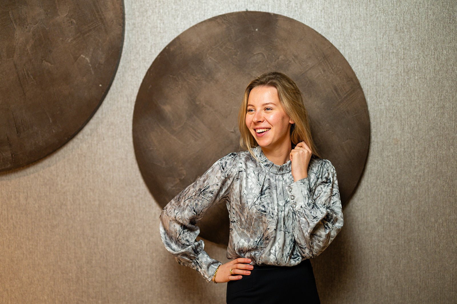 Port Lavande Blouse Jola grijs