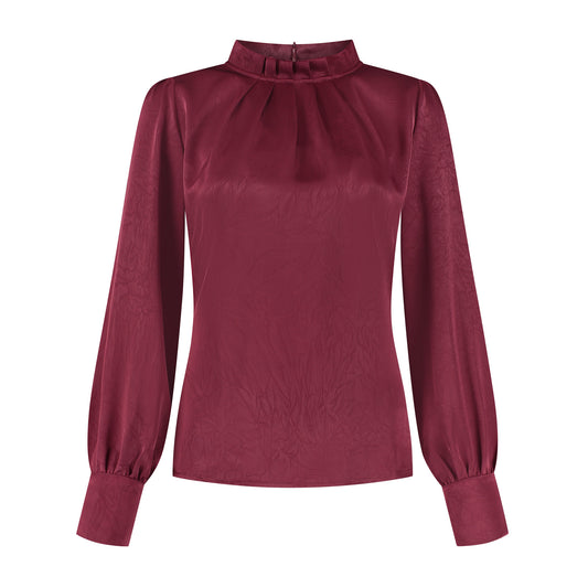 Port Lavande Blouse Jolijn bordeau