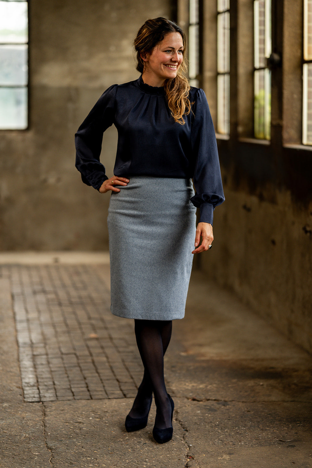 Port Lavande Blouse Jolijn donkerblauw