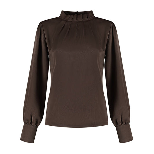 Port Lavande Blouse Jolijn donkerbruin