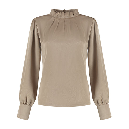 Port Lavande Blouse Jolijn donkerzand