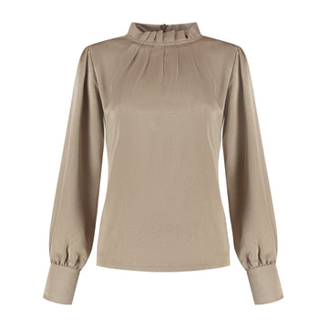 Port Lavande Blouse Jolijn donkerzand