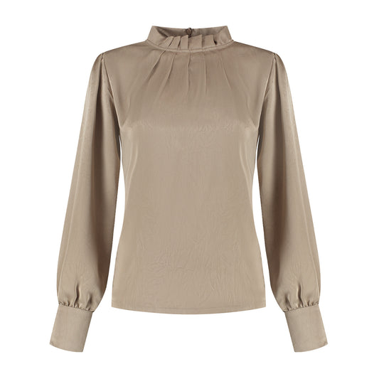 Port Lavande Blouse Jolijn donkerzand