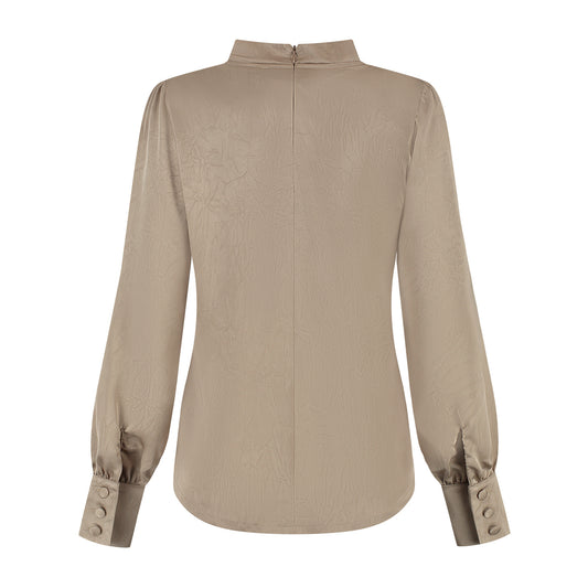 Port Lavande Blouse Jolijn donkerzand