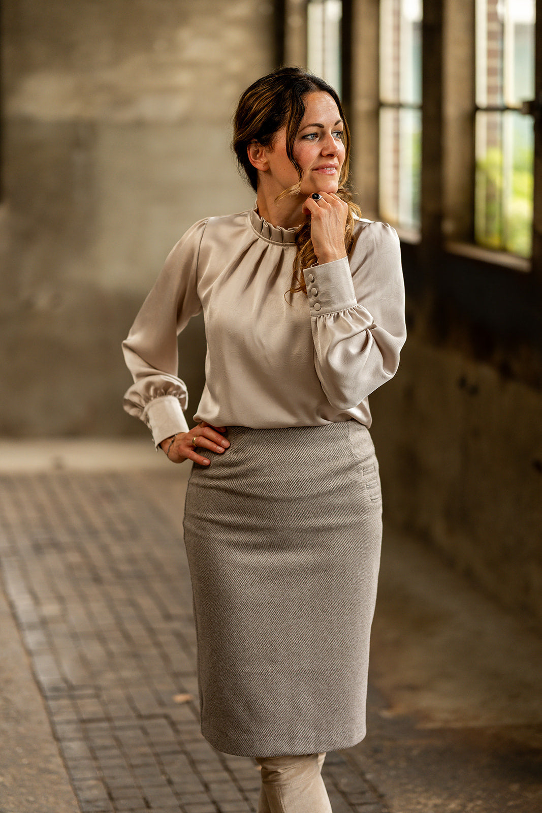 Port Lavande Blouse Jolijn zand