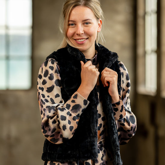 Port Lavande Gilet Rania zwart