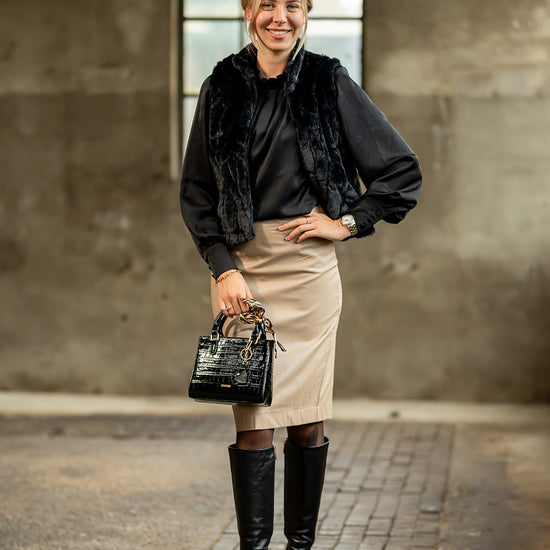 Port Lavande Gilet Rania zwart
