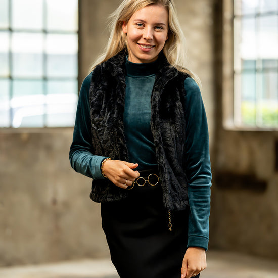 Port Lavande Gilet Rania zwart
