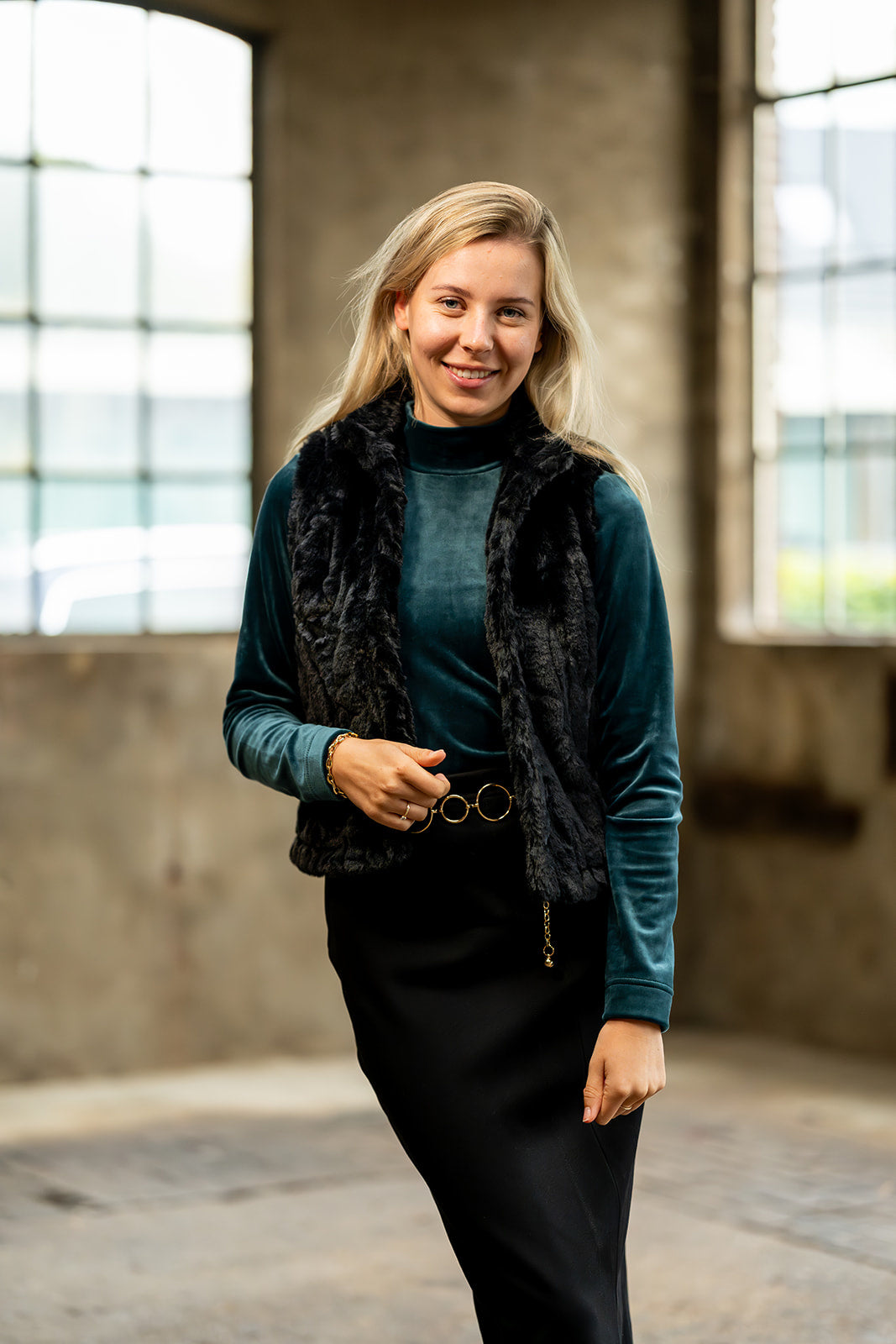 Port Lavande Gilet Rania zwart