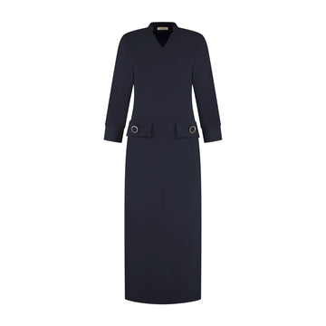 Port Lavande Jurk Babette donkerblauw