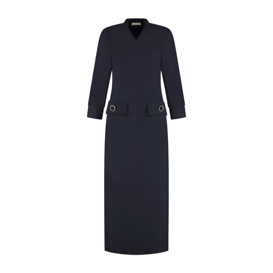 Port Lavande Jurk Babette donkerblauw