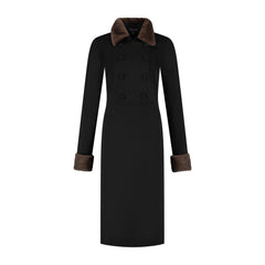 Dress Caroline black/brown