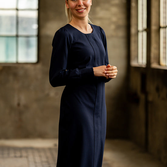 Port Lavande Jurk Esther donkerblauw