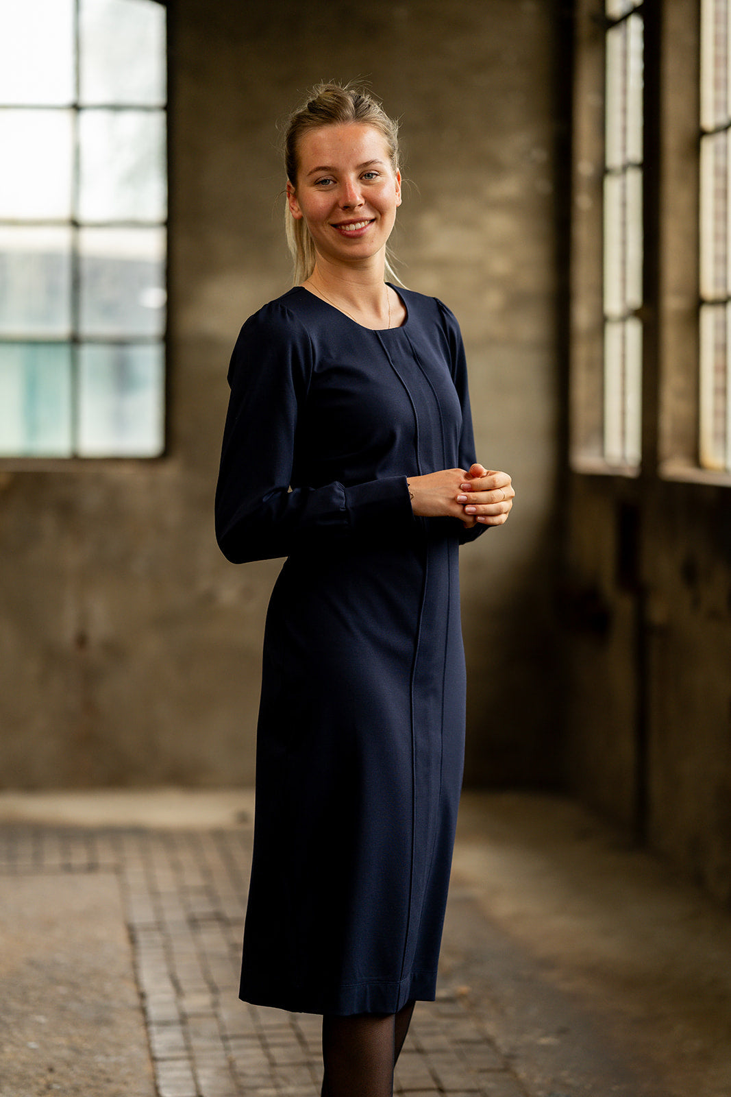 Port Lavande Jurk Esther donkerblauw