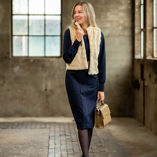Port Lavande Jurk Esther donkerblauw