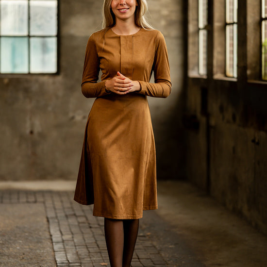 Port Lavande Jurk Hannah camel
