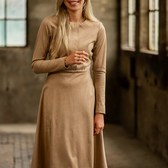 Port Lavande Jurk Hannah donkerzand