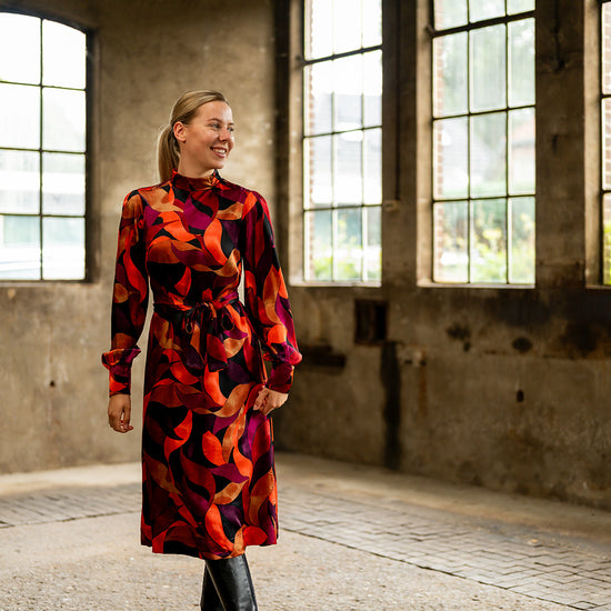 Port Lavande Jurk Ines rood