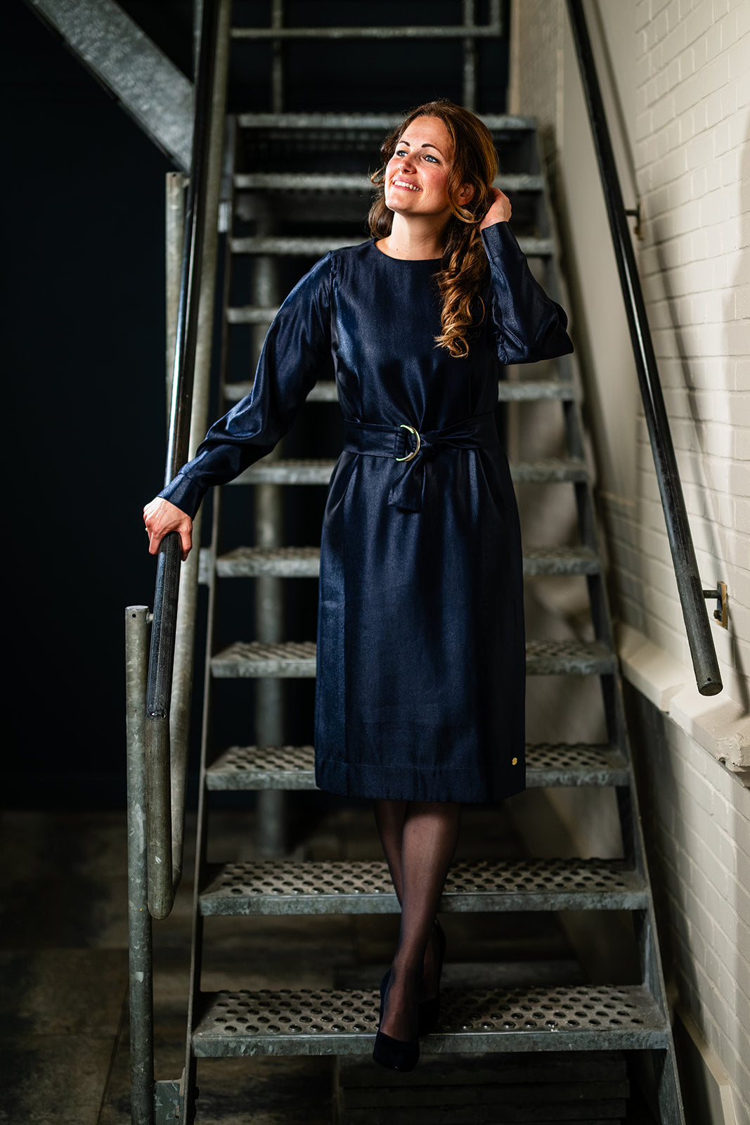 Port Lavande Jurk Iris donkerblauw