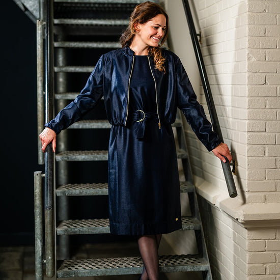 Port Lavande Jurk Iris donkerblauw