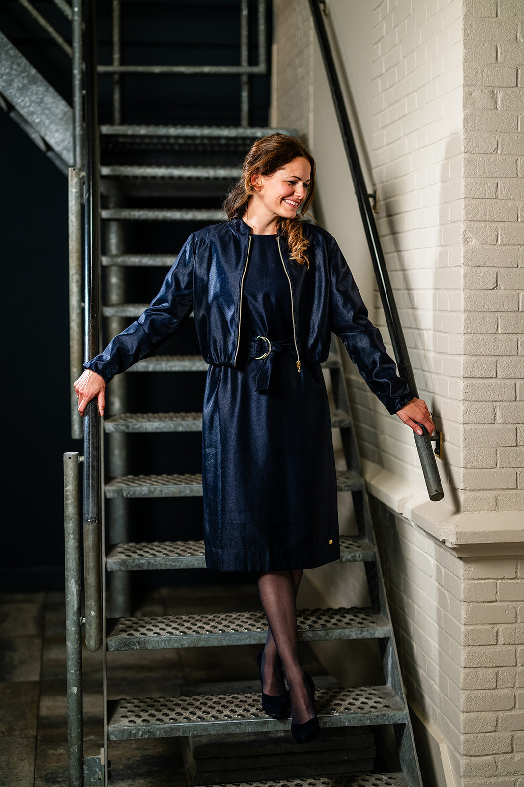 Port Lavande Jurk Iris donkerblauw