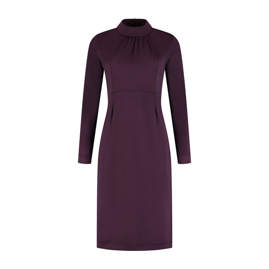 Port Lavande Jurk Leontien aubergine