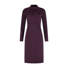 Jurk Leontien aubergine